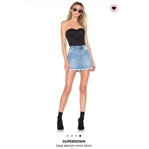 Superdown Tara Denim Mini Skirt Sz 27